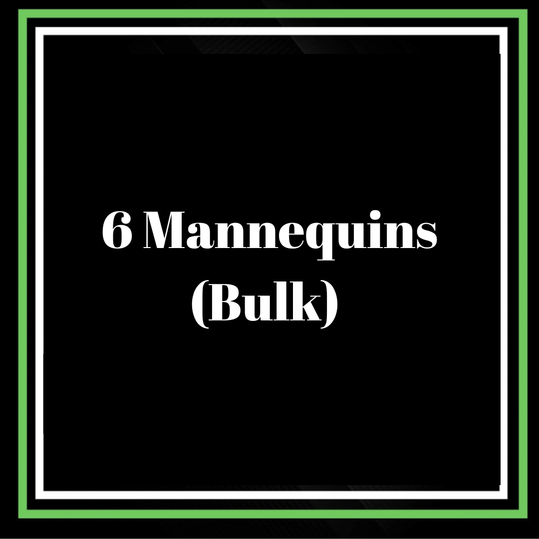 6 MANNEQUIN BULK (mannequin provided)
